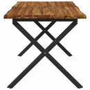 Dining table med live edge 140 x 70 x 75 cm Massivt Akacietræ