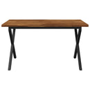 Dining table med live edge 160 x 70 x 75 cm Massivt Akacietræ