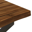 Dining table med live edge 140 x 80 x 75 cm Massivt Akacietræ