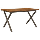 Dining table med live edge 140 x 80 x 75 cm Massivt Akacietræ