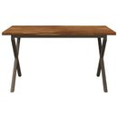 Dining table med live edge 140 x 80 x 75 cm Massivt Akacietræ