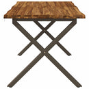 Dining table med live edge 140 x 80 x 75 cm Massivt Akacietræ