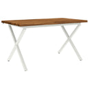 Dining table med live edge 140 x 80 x 75 cm Massivt Akacietræ