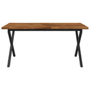 Dining table med live edge 160 x 80 x 75 cm Massivt Akacietræ