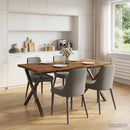 Dining table med live edge 160 x 80 x 75 cm Massivt Akacietræ