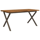 Dining table med live edge 160 x 80 x 75 cm Massivt Akacietræ