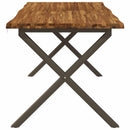 Dining table med live edge 160 x 80 x 75 cm Massivt Akacietræ