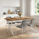Dining table med live edge 160 x 90 x 75 cm Massivt Akacietræ