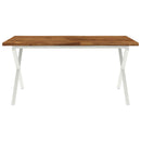 Dining table med live edge 160 x 80 x 75 cm Massivt Akacietræ