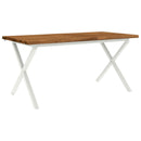 Dining table med live edge 160 x 90 x 75 cm Massivt Akacietræ