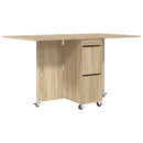 Spisebord 140 x 80 x 77 cm Konstrueret træ Sonoma-eg