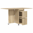 Spisebord 140 x 80 x 77 cm Konstrueret træ Sonoma-eg