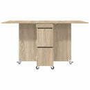 Spisebord 140 x 80 x 77 cm Konstrueret træ Sonoma-eg