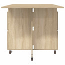 Spisebord 140 x 80 x 77 cm Konstrueret træ Sonoma-eg
