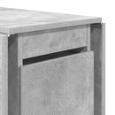 Spisebord 140 x 80 x 77 cm Konstrueret træ Betongrå Rektangulær