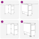 Spisebord 140 x 80 x 77 cm Konstrueret træ Gammelt træ