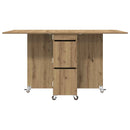 Spisebord 140 x 80 x 77 cm Konstrueret træ Artisan-eg