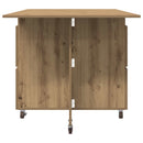 Spisebord 140 x 80 x 77 cm Konstrueret træ Artisan-eg