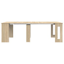 Spisebord 240 x 85 x 75 cm Konstrueret træ Sonoma-eg