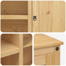 Køkkenvogn 2 pcs Honning Voks 112 x 77 x 91,5 cm Massiv fyr