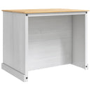 Køkkenvogn 2 pcs Hvid og Honning Voks 112 x 77 x 91,5 cm