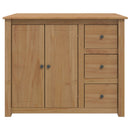 Køkkenvogn med dør PANAMA 2 pcs Honning Voks 112 x 77 x 90 cm