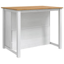 Køkkenvogn PANAMA 2 pcs Hvid og Honning Voks 112 x 77 x 90 cm