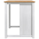 Køkkenvogn PANAMA 2 pcs Hvid og Honning Voks 112 x 77 x 90 cm