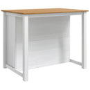 Køkkenvogn PANAMA 2 pcs Hvid og Honning Voks 112 x 77 x 90 cm