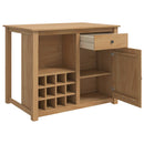 Køkkenvogn med dør PANAMA 2 pcs Honning Voks 112 x 77 x 90 cm