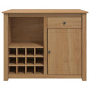 Køkkenvogn med dør PANAMA 2 pcs Honning Voks 112 x 77 x 90 cm
