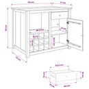 Køkkenvogn PANAMA 2 pcs Hvid og Honning Voks 112 x 77 x 90 cm