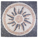 Mosaikfliser Solmønster Flerfarvet 120 x 120 cm Marmor