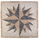 Mosaikfliser Vind Mønster Flerfarvet 120 x 120 cm Marmor