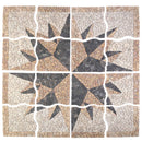 Mosaikfliser Vind Mønster Flerfarvet 120 x 120 cm Marmor
