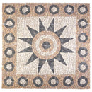 Mosaikfliser med blomsterdesign Flerfarvet 120 x 120 cm Marmor