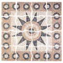 Mosaikfliser med blomsterdesign Flerfarvet 120 x 120 cm Marmor