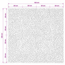 Mosaikfliser med blomsterdesign Flerfarvet 120 x 120 cm Marmor