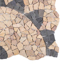 Mosaic Fliser Solsikke Mønster Flerfarvet 120 x 120 cm Marmor