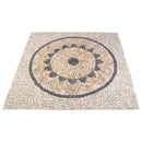Mosaic Fliser Solsikke Mønster Flerfarvet 120 x 120 cm Marmor
