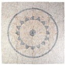 Mosaic Fliser Solsikke Mønster Flerfarvet 120 x 120 cm Marmor
