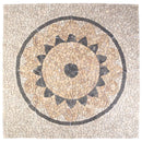 Mosaic Fliser Solsikke Mønster Flerfarvet 120 x 120 cm Marmor