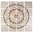 Mosaic Fliser Solsikke Mønster Flerfarvet 120 x 120 cm Marmor