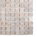 Mosaik Fliser Cremefarvet 30 x 30 cm Marmor