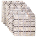 Mosaik Fliser Cremefarvet 30 x 30 cm Marmor