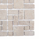 Mosaik Fliser Cremefarvet 30 x 30 cm Marmor