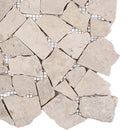 Mosaik Fliser Cremefarvet 30 x 30 cm Marmor