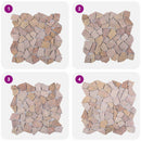 Mosaik Fliser Rød 30 x 30 cm Marmor