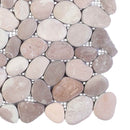 Pebble Fliser Beige og lys rosa 30 x 30 cm Flod Pebble