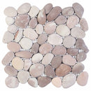 Pebble Fliser Beige og lys rosa 30 x 30 cm Flod Pebble